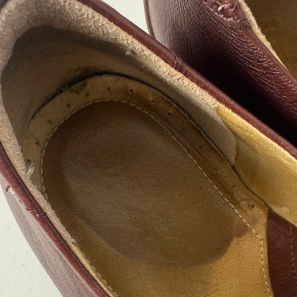 Ecco Women's Burgundy Leather Mary Jane Clogs Size 39 - Picture 9 of 11